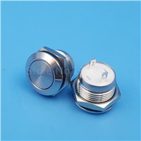 12mm Stainless Steel 2Pin 1NO Momentary Mini Push(Click) Button Switch Short Body