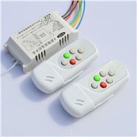 YTE 4 Ways Intelligent Dual Remote Single Way Port ON/OFF Digital Wireless Remote Control Switch 220V Controller for Light Lamp