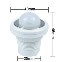 1pcs 40mm PIR Infrared Ray Motion Sensor Switch Time Delay Adjustable Mode Detector Switching
