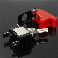 12V 20A Inverter Rocker Switch Lever On / Off LED ON-OFF SPST + COVER Auto Car-Dark red