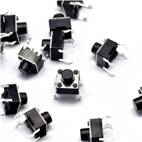 1000PCS/LOT 6*6*6MM 4 PIN vertical touch switch micro switch / button switch 6x6x6