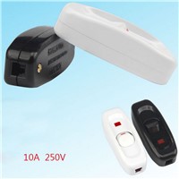 Bedside Lamp With Light Switch,On-line Boat-shaped Button Control Mid-bedside Lamp Wire Switch 10A