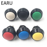 1pc 12mm Black Stainless Steel Colorful Momentary Horn Door Bell Power Push Button Siwtch Screw Feet Car Auto Engine Start PC