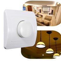 NEW AC Rotary Dimmer Switch Light Intensity Brightness Control Socket Panel 4A Max  AC 110V / 220V White Favorable Price