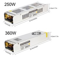 12V Lighting Transformer 5A-30A Switching Power Supply 60W 120W 150W 200W 250W 360W LED Driver Adapter for LED Strip Light