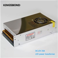 LED Driver Power Supply AC110-220V to 12V 15A 20A 25A with radiator fan LED Adapter  for  LED Strip light or CCTV