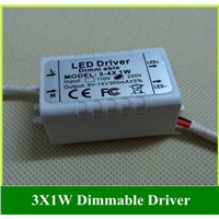 Dimmable LED Driver Ceiling Light Outside Drive 3X 1W 3W Power Transformer 10PCS