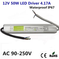 DC12V 50W Electronic LED Driver IP67 Waterproof Outdoor Lighting Equipment Dedicated Power Supply Transformers
