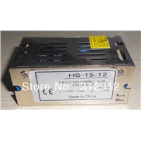 12V/15W switch mode power supply,size:84*58*38mm