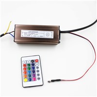 10-100W LED Driver AC85-265V DC25-38V Power Supply Waterproof IP66 Led Transformers + RGB Remote Controller for Led Light DIY