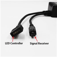 ZGX 20 Keys Music IR Controller DC 12V Black Sound Sensor Remote For RGB led Strip 5050 2835 3528