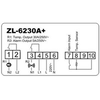 ZL-6230A+,220VAC,30A output, digital temperature controller, temperature controller, incubator thermostat,lilytech controller