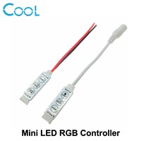 LED RGB Controler DC12V Mini 3 Key LED RGB Controller for RGB LED Strip.