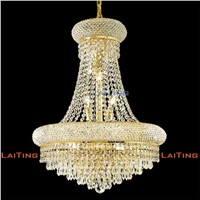 Modern Elegant Rustic Chandelier Lamps Gold Clear K9 Crystal Chandelier Living Room