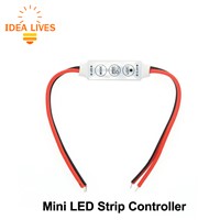 LED Strip Controler DC12V Mini 3 Keys Single Color LED Strip Controller ,1pcs/lot