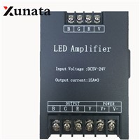 5V/12V/24V 45A Led RGB Amplifier Controller Signal Repeater 15A x 3CH Newest
