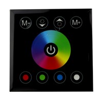 5pcs DC 12V 24V Wireless LED Controler RF Touch black Panel LED Dimmer RGB Remote Control For led Strip Mi light RGB Bulb