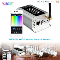 Express 2.4GHz WiFi supports max12 zones control M12 IR remote&amp;amp;amp;WiFi-104 LED wifi controller;R4-5A /R4-CC Zone Receiver
