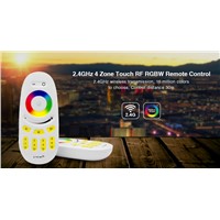 2.4G 4-ZONES RF Wireless RGBW Controller and Touch Remote led controller DC12-24V 24A Controller Dimmer For RGBW LED Strip