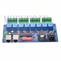Fast shipping 5Pcs 8CH DMX 512 LED Controller DMX512 Dimmer RELAY OUTPUT Decoder Max 10A WS-DMX-RELAY-8CH