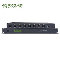 Ltech ArtNet-DMX-8 Led Controller;Artnet to DMX512 Signal converter;512channel input 8 ports output Artnet-DMX Control System