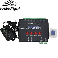 T-8000A-TTL T-8000A SD Card LED Pixel Controller 8 port off-line for WS2801 WS2811 HL1606 DMX512 WS2812 LED Lighting Accessories