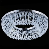 new luxury round ceiling chandelier crystal LED chandelier light modern lighting with remote control for shop/hotel /home