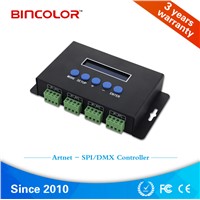 5V 12V 24V 4 channels SPI /DMX pixel light artnet ws2811 ws2812b controller