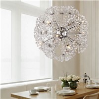 Modern Dandelion K9 LED Crystal Chandeliers Lighting For Living Room Lustres cristal Ceiling Lamps Kitchen Fixture Hanging Lamp