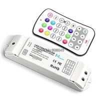 M8+M4-5A RGBW LED Controller M8 RF Wireless Button Remote +DC5-24V 20A 5A*4CH Receiving Controller for 5050 RGBW RGBWW LED Strip