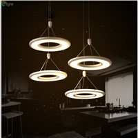 Nordic Simple Led Pendant Chandelier Lighting Lustre Acrylic Dining Room Led Chandeliers Lamp Bedroom Led Hanging Lights Fixture