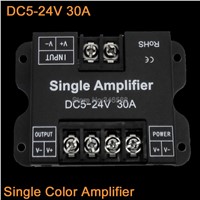 DC5-24V 30A Single Color LED Amplifier Signal Repeater 1CH Power Amplifier for Single Color 5V 12V 24V LED Strip Lights