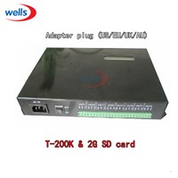 T-200K online Led Pixel DMX Controller Program by PC For WS2812 WS2811 1809 6803 WS2801 Pixels Strip 8ports*512pixels,4096pixels