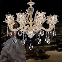 Large crystal chandelier 8 Arms Luxury crystal light Fashion chandelier crystal light Modern Large chandeliers Diameter 80cm