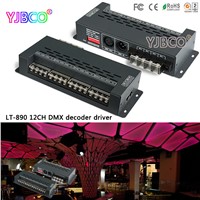 LTECH led Driver LT-890 12CH DMX-PWM Decoder;DC5-24V input;5A*12CH output for single color RGB led strip light