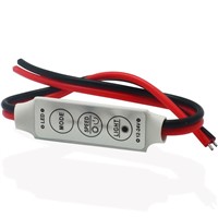 5PCS New 12V Mini 3 Keys Single Color LED Controller Brightness Dimmer for led 3528 5050 strip light