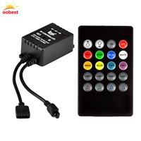 RGB 3528 5050 LED Strip light RGB Controllers 20 Keys Music Voice Sensor Controller Sound IR Remote Control Practical Home Party