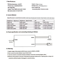 RGB LED Controller DC12V 44 / 24 Key IR Remote Controller For 3528 5050 RGB LED Strip