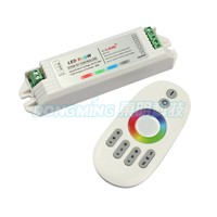 1pcs Remote+24A  4x RGBW Controller, 2.4G 4-Zone Wireless RF Touch RGBW LED control Strip,14key Aluminum infrared controller