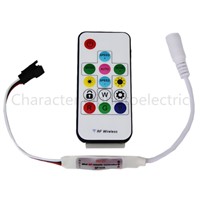 10 pcs SP103E DC5V/12v WS2801 WS2812B DC12V 2811 Mini Digital RGB LED Strip Controller 14Key RF Wireless Remote 2048Pixels LED