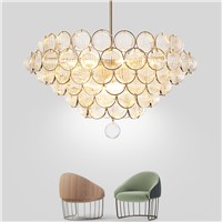 Modern Nordic Metal Glass Bubble Ceiling Chandelier Lighting Fixtures For Kitchen Dinning Room Living Room Hanging Lamp