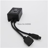 DC12V 6A 72W Music IR Controller 20 key Remote Sound Sensor For RGB LED Strip Black Color in Blister Retail Packaging