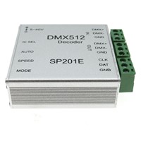 SP201E DMX512 Decoder Driver LED RGB Controller SPI Converter, Max 2048 Pixels DC5-40V for WS2812B WS2811 WS2801 6803 LED Strip.