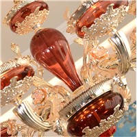 led e14 European Zinc Alloy Glass Crystal Chandelier LED Light LED Lamp For Foyer Bedroom Dinning Room Lounge Area Villa