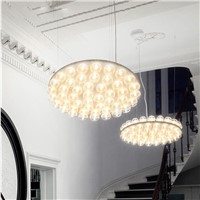 Modern creative designer Chandelier lamp Led Chandeliers Light Lighting round bubble glass 90-265V Led Loft Light Lamp Foyer