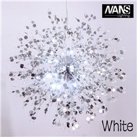 Modern brief crystal lustre home Pendant Lamp Suspension Bedroom Living Dining Room G4 Fixture Chandelier lighting with 48Watt