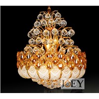 Traditional crystal chandeliers lighting Gold Palace light Luxury Hotel lamp for Restaurant Diameter 48cm Guaranteed100% 9030