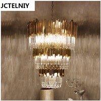 Modern crystal chandelier sitting room atmosphere deluxe hotel droplight 120cm customized