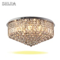 Modern LED Round Crystal Ceiling Lights for bedroom Foyer Hotel hall Ceiling Lamp