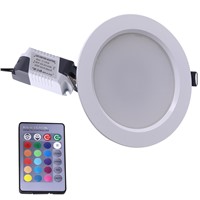 Energy Saving 5W/10W LED Ceiling Light High Brightness RGB Down Light 24 Colors With Remote Control LED Light Lamps